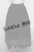 axes femme / レースサーキュラースカート  黒 S-25-03-23-1075-AX-SK-AS-ZS