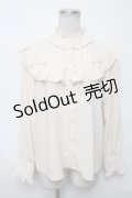 axes femme kawaii / プティリボンブラウス  キナリ S-25-03-23-1017-AX-BL-HR-ZS
