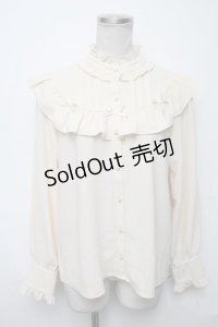 axes femme kawaii / プティリボンブラウス  キナリ S-25-03-23-1017-AX-BL-HR-ZS