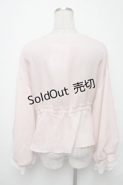 画像2: axes femme / 楊柳シフォンルズカーデ  ピンク S-25-03-23-1018-AX-TO-HR-ZS