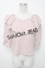 axes femme POETIQUE / フリルトップス  ピンク S-25-03-23-1020-AX-TO-HR-ZS