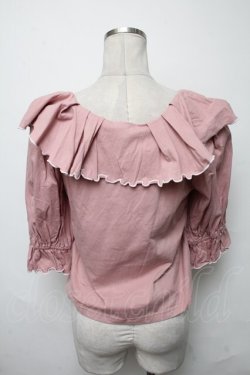 画像2: axes femme POETIQUE / フリルトップス  ピンク S-25-03-23-1020-AX-TO-HR-ZS