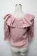 画像2: axes femme POETIQUE / フリルトップス  ピンク S-25-03-23-1020-AX-TO-HR-ZS (2)