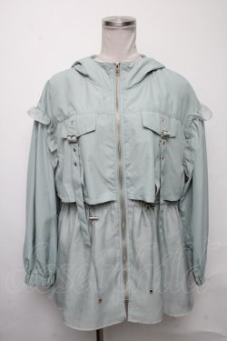 画像1: axes femme POETIQUE / ミリタリーフーディーブルゾン  ミント S-25-03-23-1022-AX-TO-HR-ZS