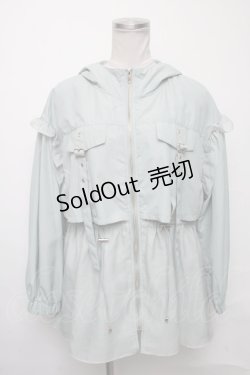 画像1: axes femme POETIQUE / ミリタリーフーディーブルゾン  ミント S-25-03-23-1022-AX-TO-HR-ZS