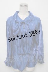 Moi-meme-Moitie / バックリボンブラウス  ブルー S-25-03-23-1024-MO-BL-HR-ZS