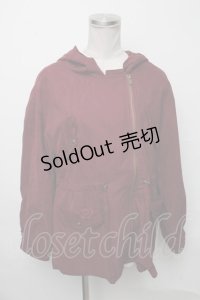 axes femme / ライダースマウンテンパーカー  ワイン S-25-03-23-1027-AX-TO-HR-ZS