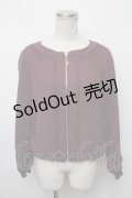 axes femme / レースブルゾン  紫 S-25-03-23-1028-AX-CO-HR-ZS