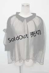 axes femme POETIQUE / チュールトップス  黒 S-25-03-23-1030-AX-TO-HR-ZS