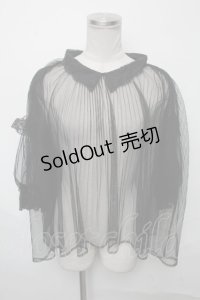 axes femme POETIQUE / チュールトップス  黒 S-25-03-23-1030-AX-TO-HR-ZS