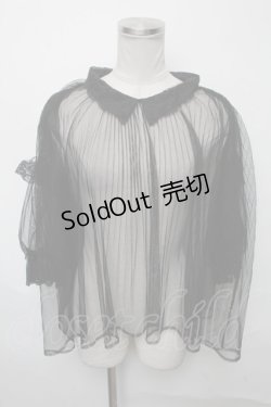 画像1: axes femme POETIQUE / チュールトップス  黒 S-25-03-23-1030-AX-TO-HR-ZS