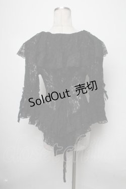 画像2: metamorphose / 総レースカーディガン  黒 S-25-03-23-1035-ME-TO-HR-ZS