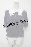 axes femme / レース襟セットクレリックプルオーバー  紺 S-25-03-23-1037-AX-TO-HR-ZS
