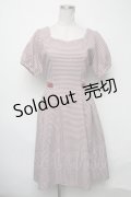 axes femme POETIQUE / ハートネックギンガムワンピース  赤 S-25-03-23-1038-AX-SK-HR-ZS