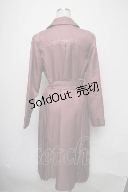 画像2: axes femme / サイドプリーツロングコート  ピンクベージュ S-25-03-23-1039-AX-CO-HR-ZS