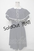 axes femme POETIQUE / ケープ風デザインワンピース  紺 S-25-03-23-1040-AX-OP-HR-ZS