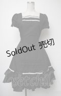 ATELIER PIERROT / ローズレースワンピース  黒ｘ白 S-25-03-23-1045-EL-OP-AS-ZS
