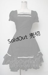 ATELIER PIERROT / ローズレースワンピース  黒ｘ白 S-25-03-23-1045-EL-OP-AS-ZS