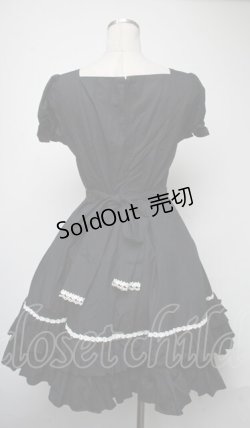 画像2: ATELIER PIERROT / ローズレースワンピース  黒ｘ白 S-25-03-23-1045-EL-OP-AS-ZS
