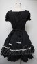 画像2: ATELIER PIERROT / ローズレースワンピース  黒ｘ白 S-25-03-23-1045-EL-OP-AS-ZS (2)