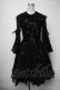 画像1: metamorphose / 総レースラッパ袖ワンピース  黒 S-25-03-23-1047-ME-OP-HR-ZS (1)