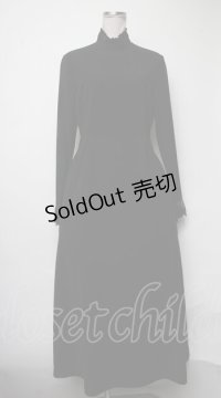 Moi-meme-Moitie / ハイネックワンピース  黒 S-25-03-23-1048-MO-OP-HR-ZS