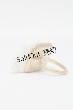 画像2: Q-pot. / クリーミーソープリング  白 S-25-03-23-016-QP-AC-AS-ZS