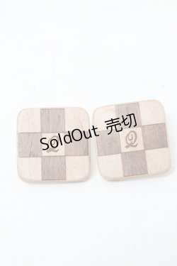 画像1: Q-pot. / クッキーイヤリング  ブラウン S-25-03-23-002-QP-AC-AS-ZS