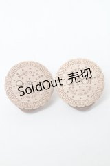 Q-pot. / プチビスケットピアス  ブラウン S-25-03-23-003-QP-AC-HR-ZS
