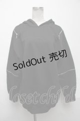 NieR Clothing / プリントZIPデザインパーカー  黒 S-25-03-25-039-PU-TO-HR-ZS
