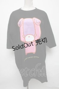 NieR Clothing / ちゃむちゃむTシャツ  黒 S-25-03-25-057-PU-TO-AS-ZS