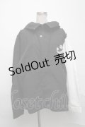 NieR Clothing / フード付きナイロンジャケット  黒ｘ白 S-25-03-25-062-PU-TO-HR-ZS