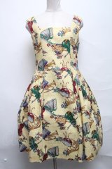 Jane Marple / 楽器柄ジャンパースカート  オフ S-25-03-25-067-JM-OP-HR-ZT0511S