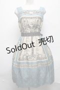 Jane Marple / Queen's tableスクエアドレス  ブルーグレー S-25-03-25-068-JM-OP-HR-ZS