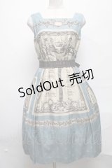 Jane Marple / Queen's tableスクエアドレス  ブルーグレー S-25-03-25-068-JM-OP-HR-ZS