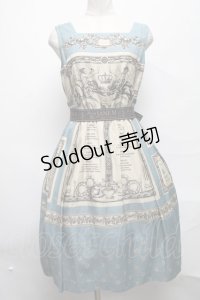 Jane Marple / Queen's tableスクエアドレス  ブルーグレー S-25-03-25-068-JM-OP-HR-ZS
