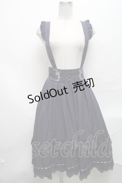 画像1: axes femme /サス付スカート  紺 S-25-03-25-073-AX-TO-ET-ZS
