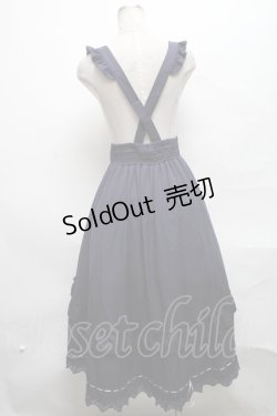 画像2: axes femme /サス付スカート  紺 S-25-03-25-073-AX-TO-ET-ZS