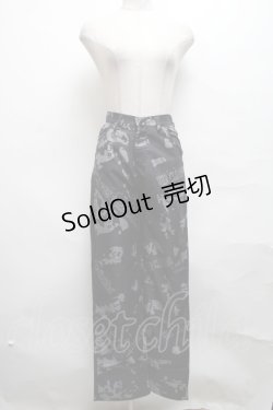 画像1: NieR Clothing / 転写プリントパンツ   S-25-03-25-082-PU-PA-HR-ZS
