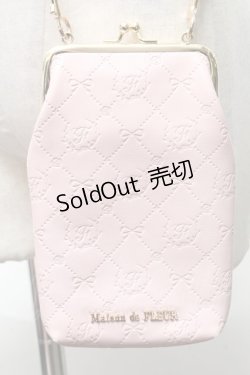 画像1: Maison de FLEUR / モノグラムスマホポシェット  ピンク S-25-03-25-010-LO-BG-AS-ZS
