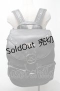 KILL STAR / レザーベルトデザインリュック  黒 S-25-03-25-012-SL-BG-HR-ZS