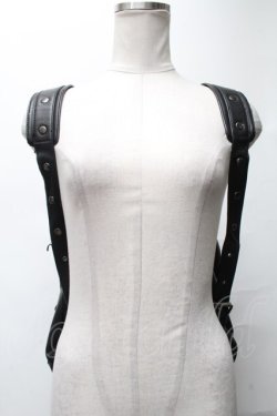 画像2: KILL STAR / レザーベルトデザインリュック  黒 S-25-03-25-012-SL-BG-HR-ZS