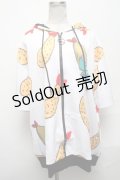 NieR Clothing / エビフライONEくんパーカー  白 S-25-03-25-019-PU-TO-HR-ZS