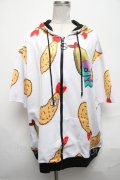 NieR Clothing / エビフライONEくんパーカー  白 S-25-03-25-020-PU-TO-HR-ZT319