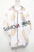 NieR Clothing / エビフライONEくんパーカー  白 S-25-03-25-020-PU-TO-HR-ZT319