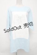 NieR Clothing / プリントTシャツ  サックス S-25-03-25-024-PU-TO-AS-ZS