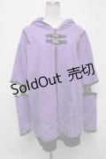 NieR Clothing / ベルトデザインパーカー  紫 S-25-03-25-026-PU-TO-HR-ZS