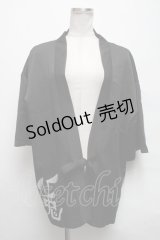 NieR Clothing / 兎刺繍羽織  黒 S-25-03-25-037-PU-BL-HR-ZS