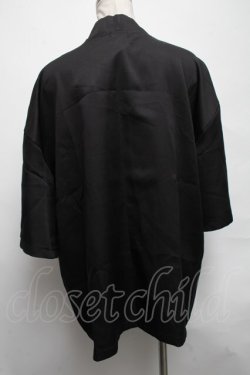 画像2: NieR Clothing / 兎刺繍羽織  黒 S-25-03-25-037-PU-BL-HR-ZS