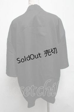 画像2: NieR Clothing / 兎刺繍羽織  黒 S-25-03-25-037-PU-BL-HR-ZS